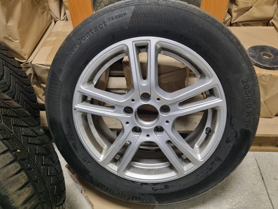 Jante aliaj 5×112 cu senzori  205/60/R16 Iarna Michelin/Continental