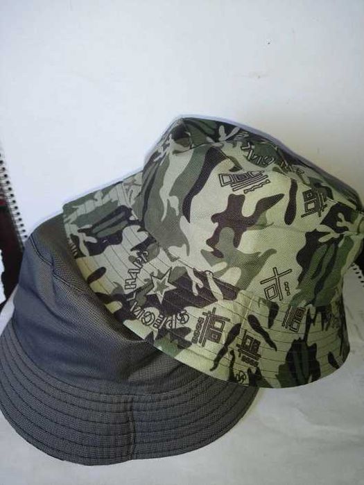 Двустранна двойна двулика шапка идиотка рибарска мъжка женска