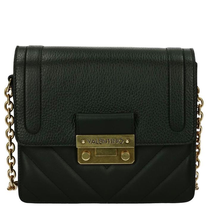 Valentino by Mario Valentino мини чанта-100 % естествена черна кожа