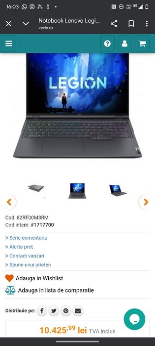 lenovo legion 5 pro 16 - i7-12700h, rtx 3070, 32gb ram, 1tb (16iah7h)