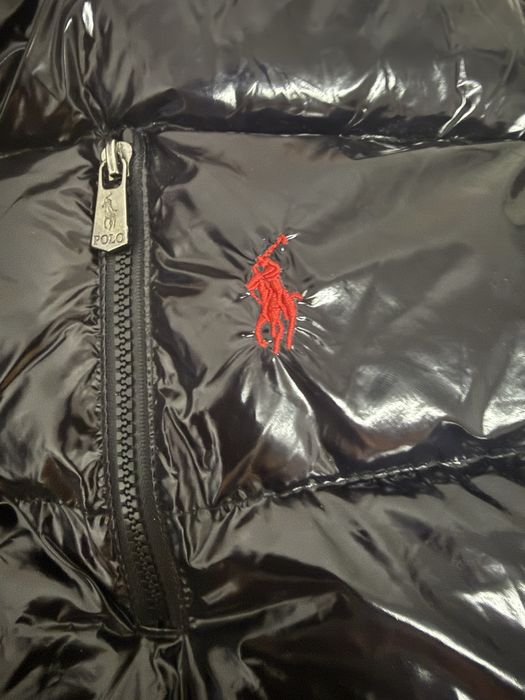 Geaca Polo Ralph Lauren - Black Glossy Puffer - XL