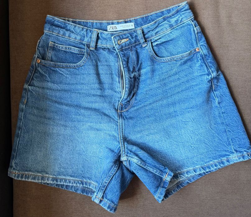 Дънкови къси панталони ZARA
