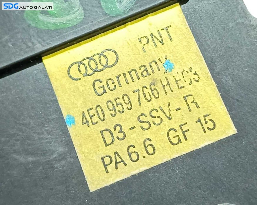 Panou Consola Comutator Buton Butoane Reglaj Scaun Dreapta Fata Audi A8 D3 2002 - 2009 Cod 4E0959766H [LR6579]