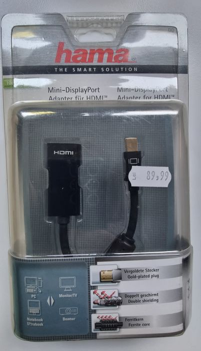 Căști cu fir sau Bluetooth Adaptor mini display port - hdmi