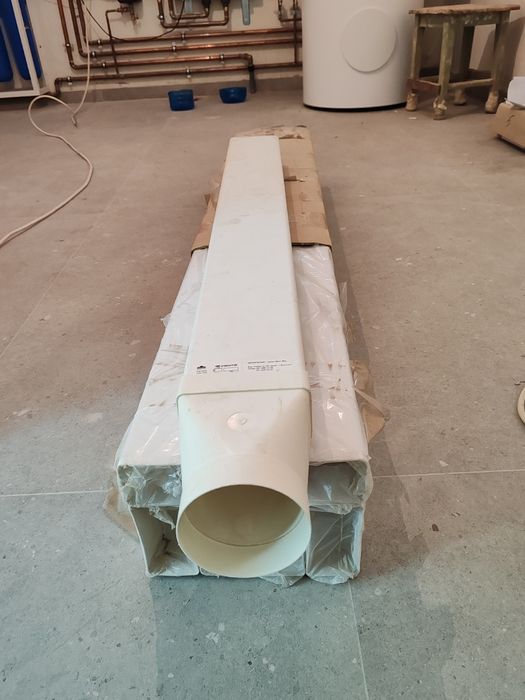 Vând tubulatura ventilație 60x120x1500 noua , plus reducție 110