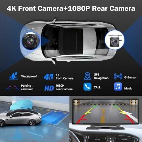 Нов Безжичен CarPlay Android Auto дисплей 10.26 4K и камера паркиране