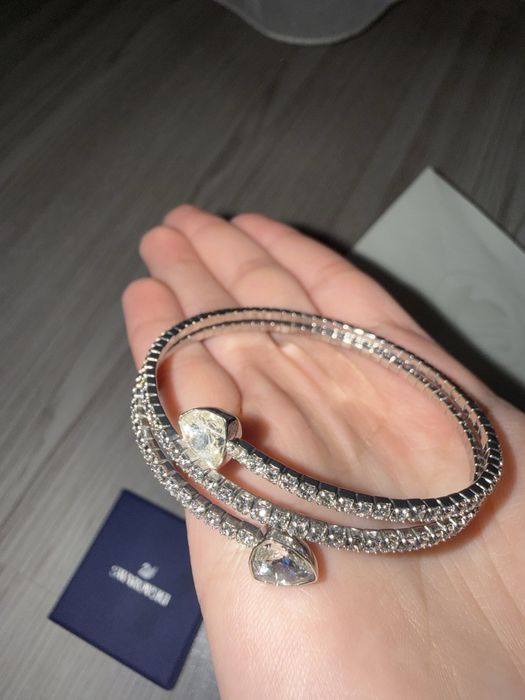 Brațară Swarovski Originala cu inimi