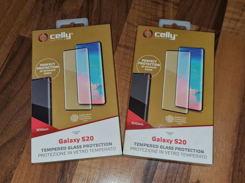 Folie sticla full cover originala Celly Samsung Galaxy S20 4G S20 5G