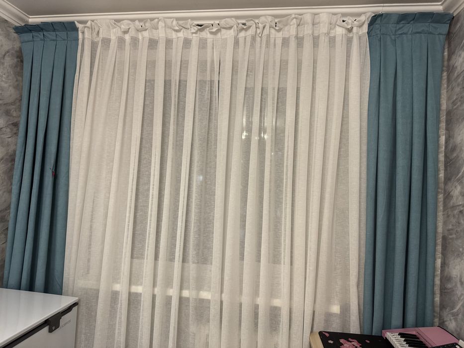 Шторы и тюль комплект