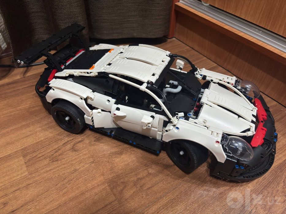 Лего машина Porsche и Лего мотоцикл