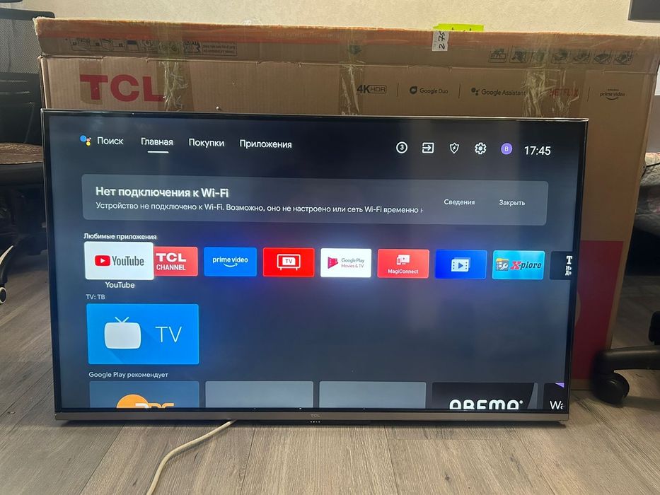 Телевизор TCL Smart TV 108cm 4K