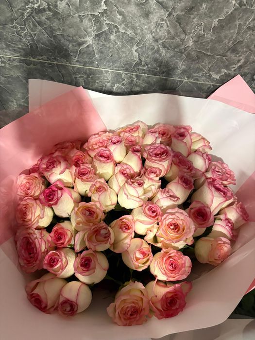 Букет розы 51 шт 120см