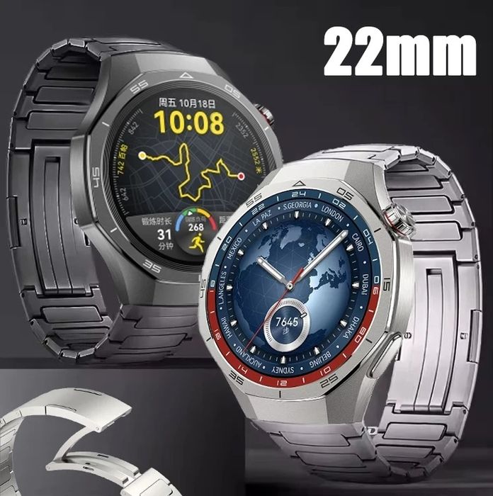 TITAN 2 Титаниева верижка каишка за Huawei Watch / Samsung / Garmin / Apple / Xiaomi / Amazfit