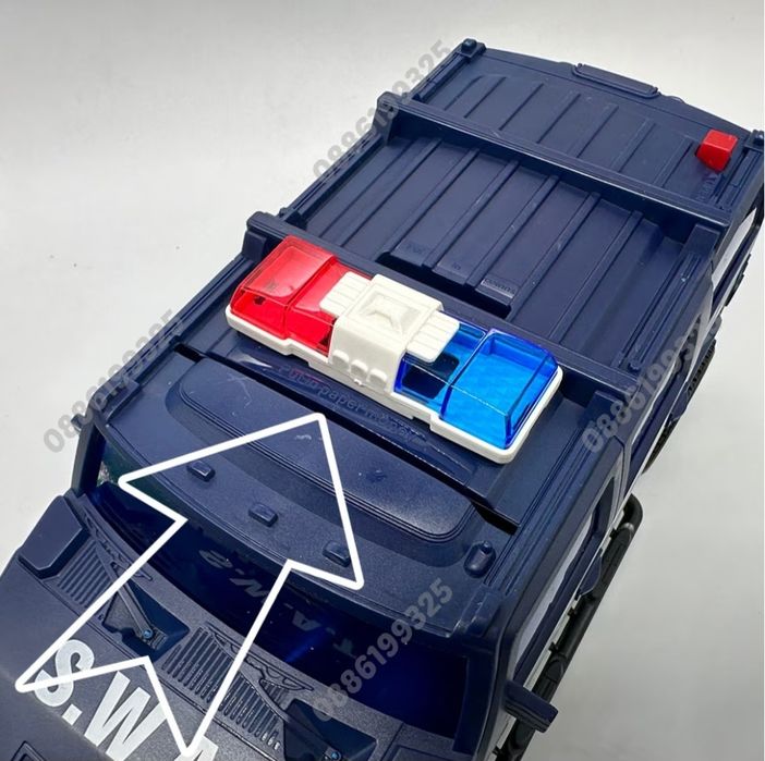 Детска касичка за пари Полицейска кола, за монети и банкноти