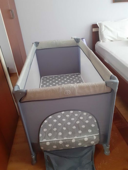 Бебешка кошара LORELLI-TORINO 120/60см. Матрак-сив.