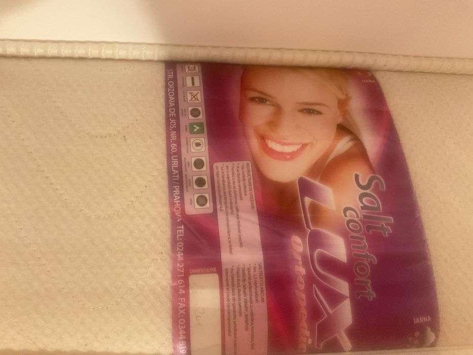 Saltea 2m x 1,58 m x 22 cm stare superbună, utilizată