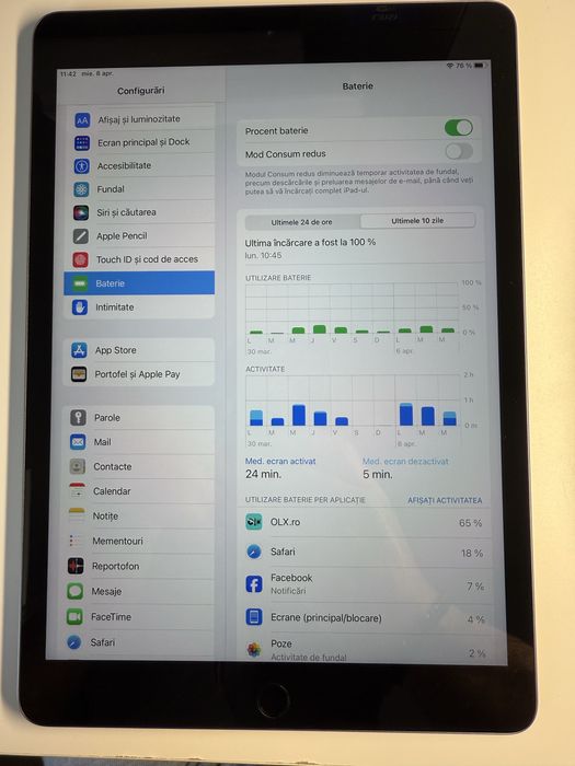 Vand tableta Apple Ipad gen 8 stare impecabila