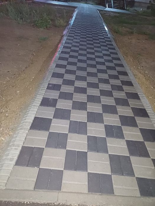 Укладка брусчатки