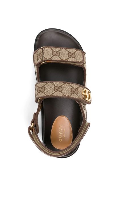 Gucci Supreme canvas sandals