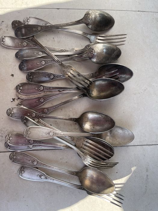 Linguri placate in argint