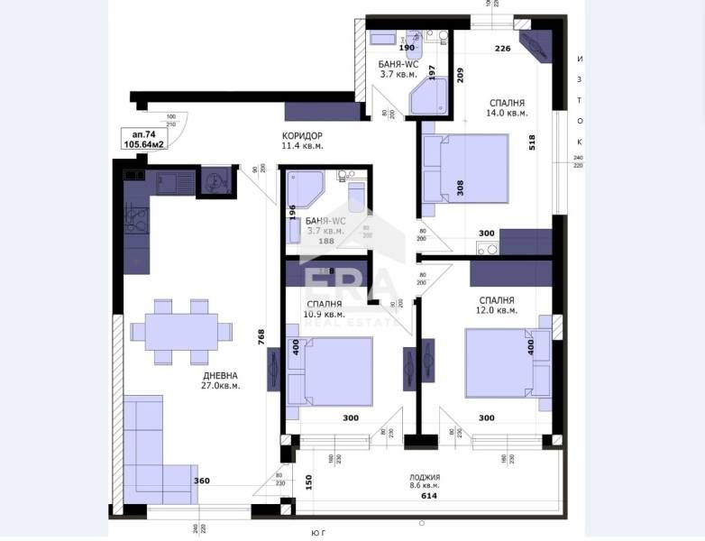 Продава се Четиристаен апартамент в Варна, Кайсиева градина - 119 кв.м за 784 €/кв.м - Снимка #4