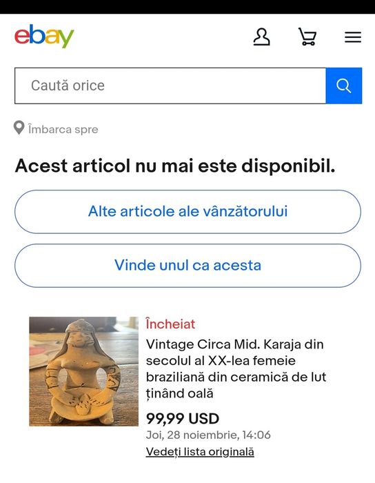 Statuie Braziliana vintange