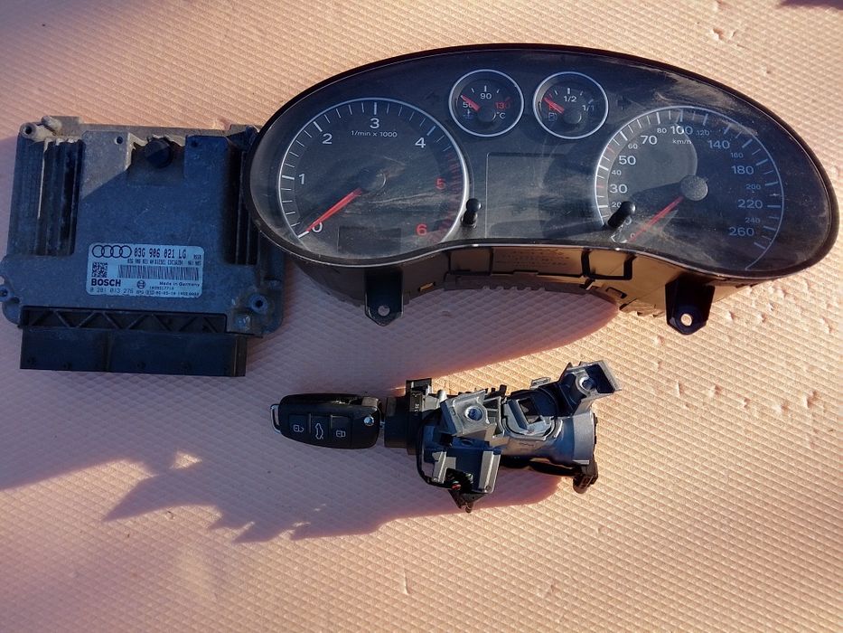 Kit pornire calculator ecu ceasuri alternator electromotor Audi A3 8p