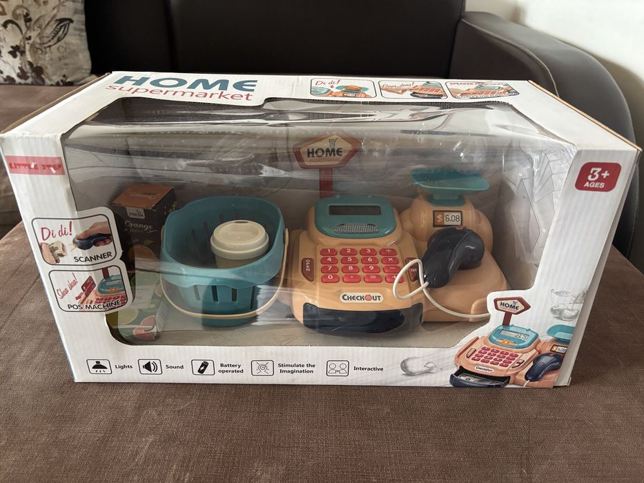 Детски касов апарат със звук и светлина