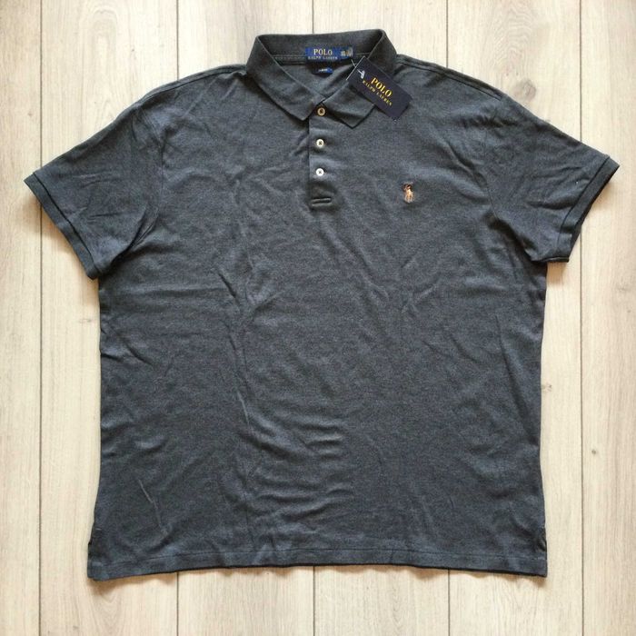 НОВА оригинална сива тениска с яка POLO RALPH LAUREN размер XXL от САЩ
