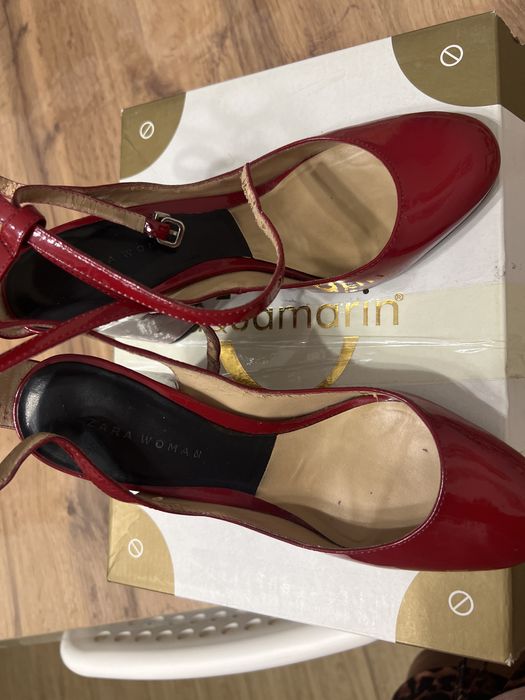 Красные Босоножи зара 38 р