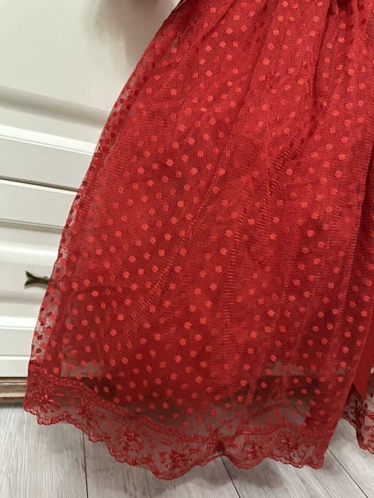 красное платье для девочек