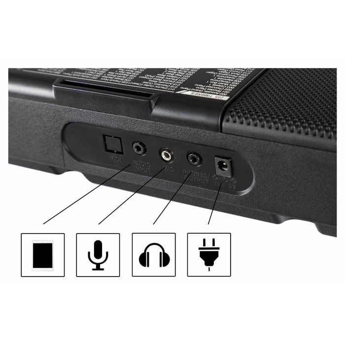 Set orga McGrey LK-6120-MIC clape luminate negru