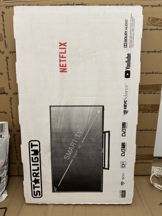 Led smart tv 40 инча тв star light телевизор