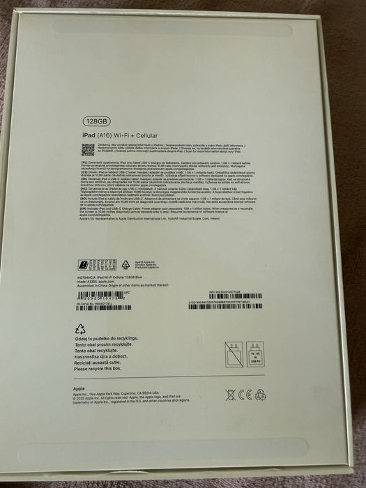 Ipad 11 A16 2025 128GB WiFi+Cellular