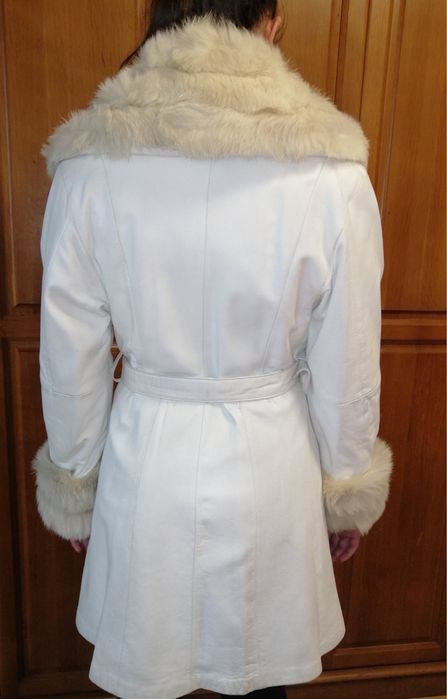 Кожено палто с пух от ЕСТЕСТВЕНА кожа