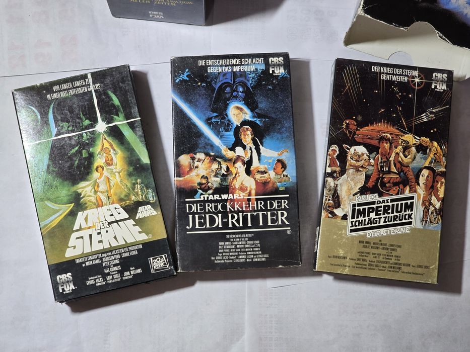 Видеокасети Star Wars триология