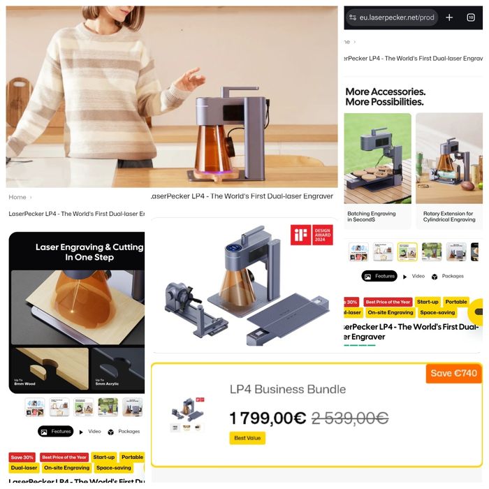 LaserPecker 4 – Gravați. Tăiați. Impresionați.