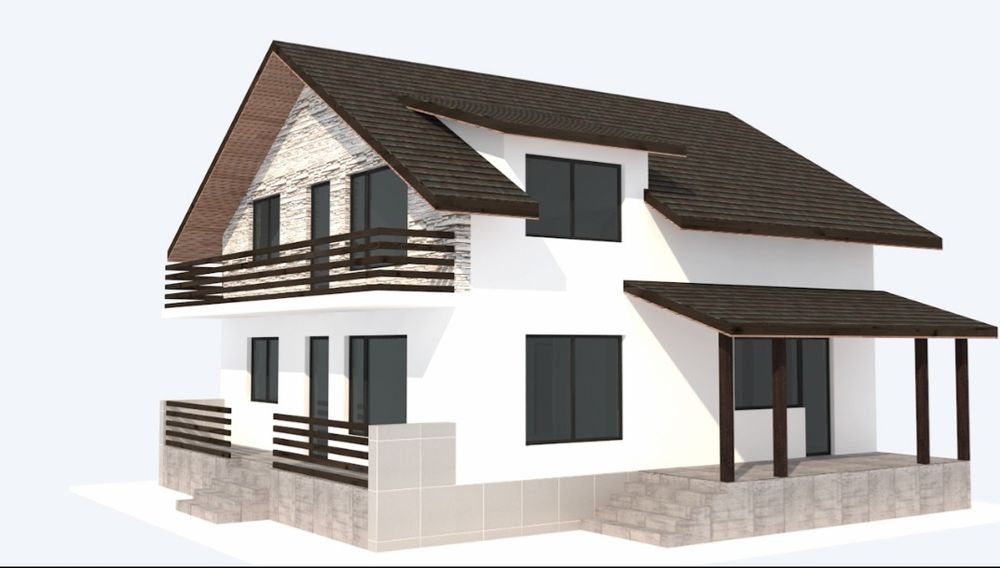 Teren+ casă în construcție