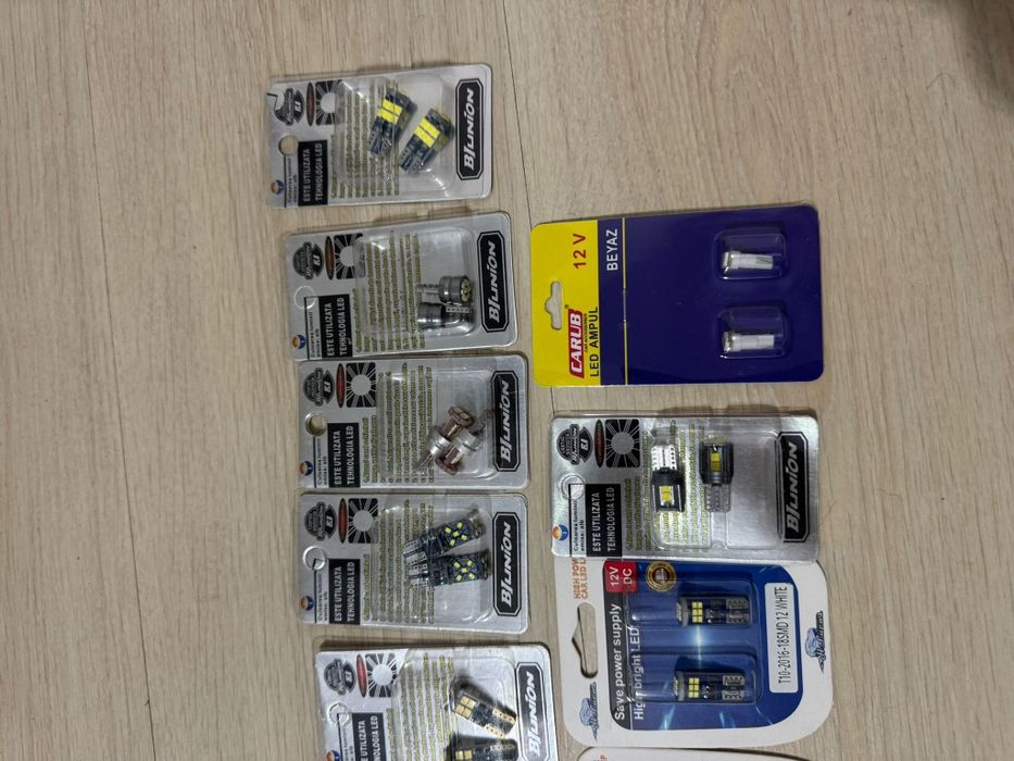 Set becuri LED-uri Auto Interior/Poziții / numar – T10 / T15 / T20/ C5W – Noi