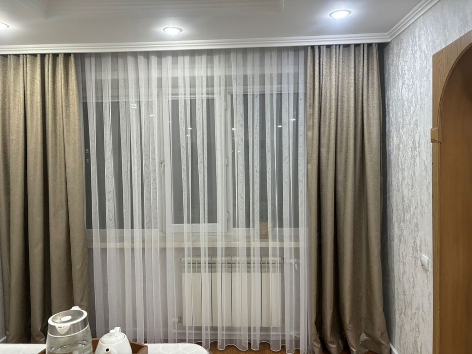 Шторы шикарные лён