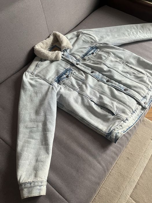 Geaca de blugi imblanita Pull & Bear