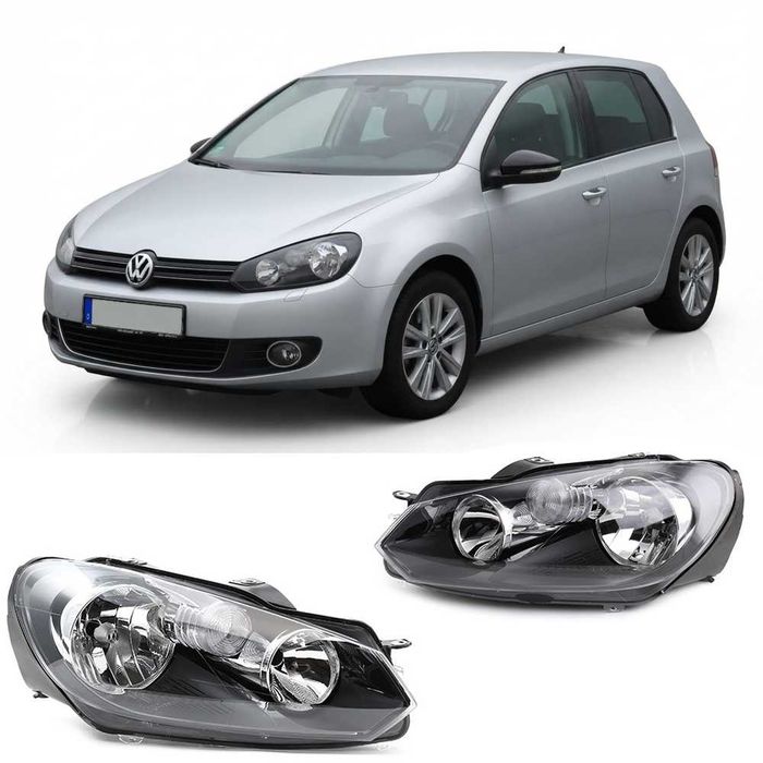 Set far faruri VW Golf 6 look negru NOU