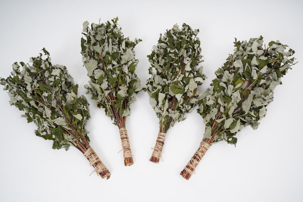 Метлички за сауна дъб/бреза. Веники для бани дуб/берёза. 2025