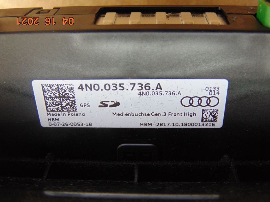 Incarcator wireless Audi A6 4K C8 Audi A7 incarcator cotiera spatiu depozitare