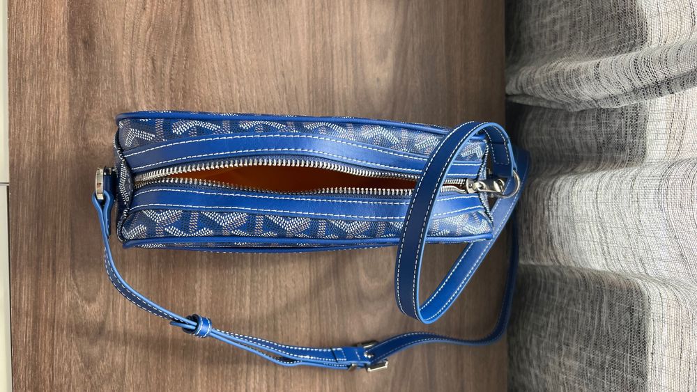 goyard синя чанта