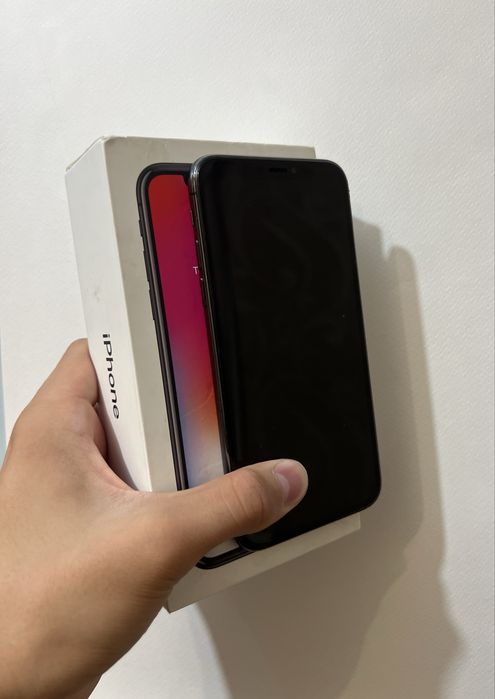iPhone X (256 ГБ, АКБ - 100%).