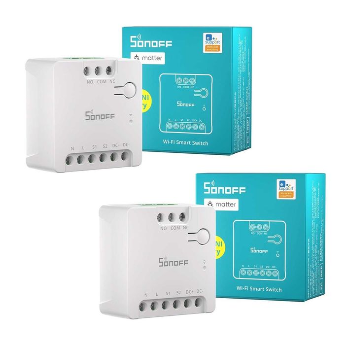 2 броя Смарт реле SONOFF MINI-D Matter
