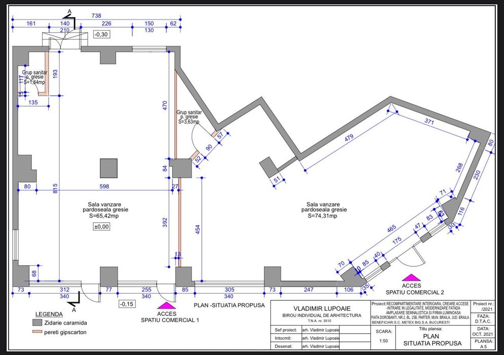 Spatii comerciale zona ultracentrala