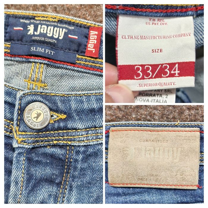 Blugi premium Jaggy, Slim Fit, Cusătură triplă, Bărbați - W33 L34