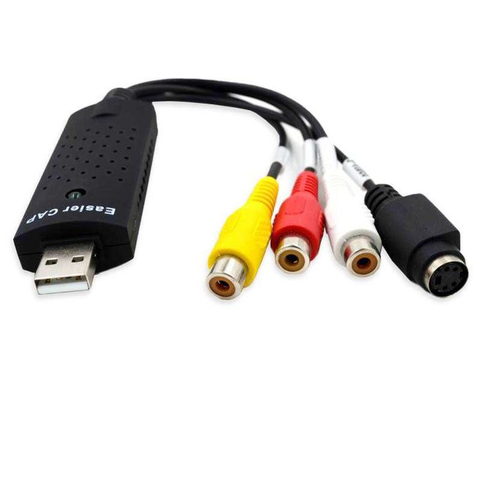 Устройство видеозахвата EasyCAP DC60, 3 x RCA F + S-Video F - USB 2.0